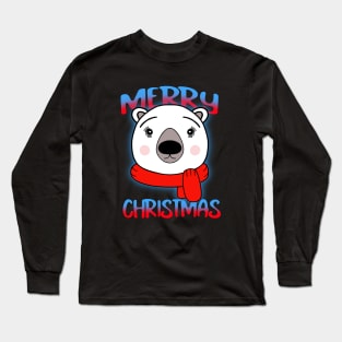 MERRY Christmas Bear Lover Long Sleeve T-Shirt